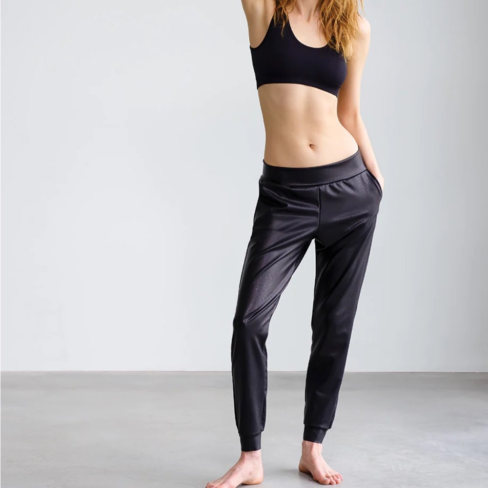 Commando faux leather joggers